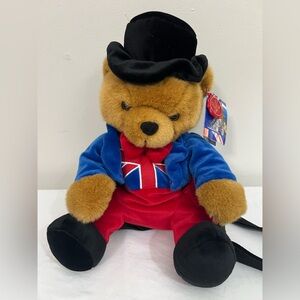 Keel United King UK Plush bear backpack